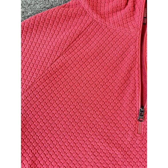 Columbia Sweater Womens Large Long Sleeve 1/4 Zip Pullover Coral Fleece Outdoors - Picture 3 of 8